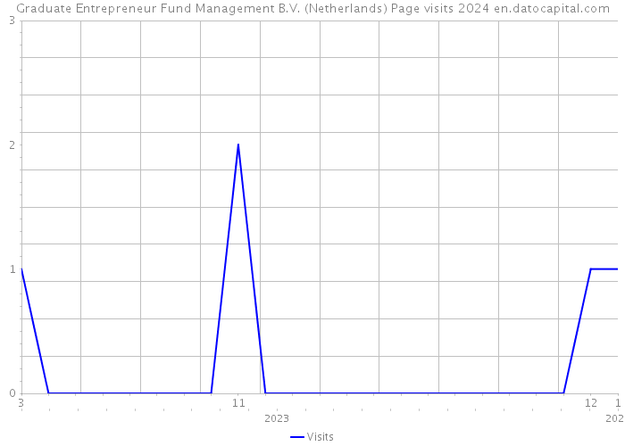 Graduate Entrepreneur Fund Management B.V. (Netherlands) Page visits 2024 