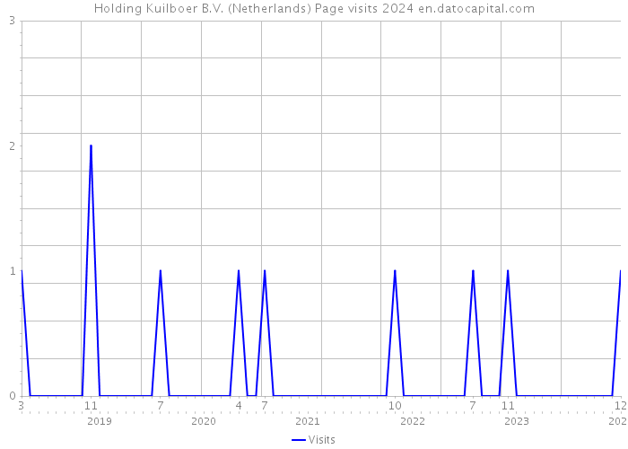 Holding Kuilboer B.V. (Netherlands) Page visits 2024 