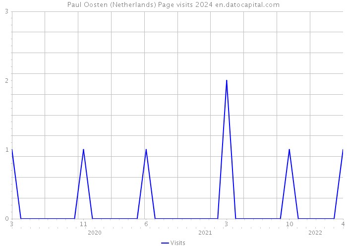 Paul Oosten (Netherlands) Page visits 2024 