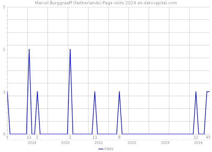 Marcel Burggraaff (Netherlands) Page visits 2024 