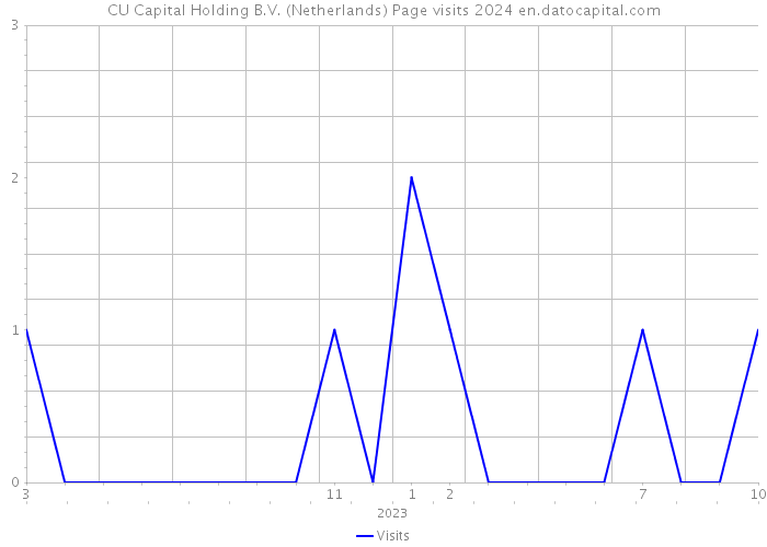CU Capital Holding B.V. (Netherlands) Page visits 2024 