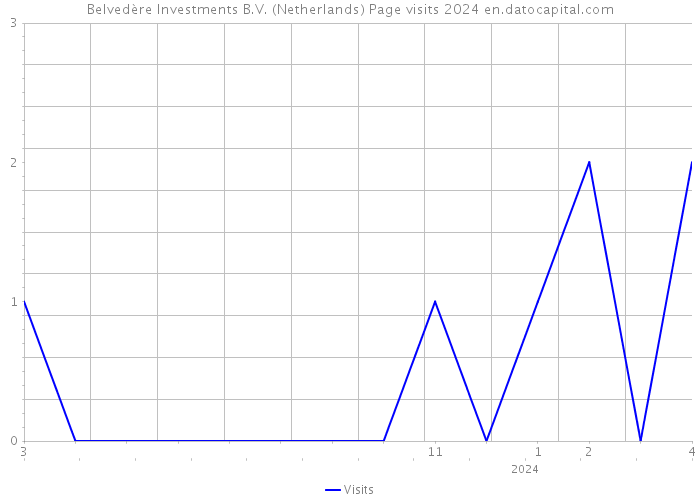 Belvedère Investments B.V. (Netherlands) Page visits 2024 