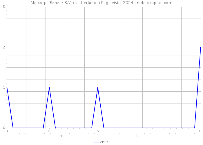 Malcorps Beheer B.V. (Netherlands) Page visits 2024 