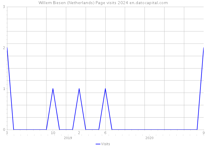 Willem Biesen (Netherlands) Page visits 2024 
