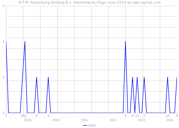 H.T.M. Pijnenburg Holding B.V. (Netherlands) Page visits 2024 
