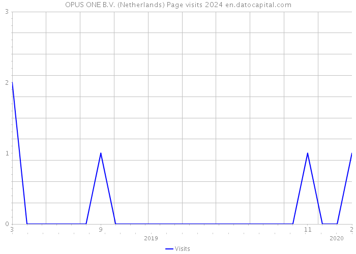 OPUS ONE B.V. (Netherlands) Page visits 2024 