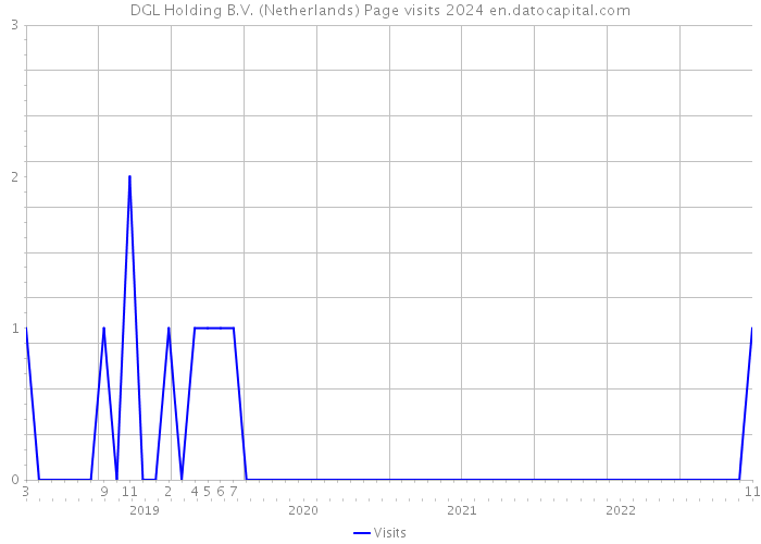 DGL Holding B.V. (Netherlands) Page visits 2024 