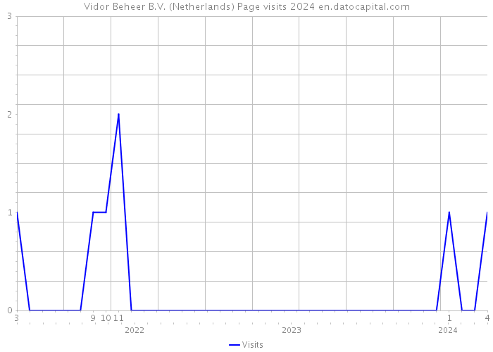 Vidor Beheer B.V. (Netherlands) Page visits 2024 