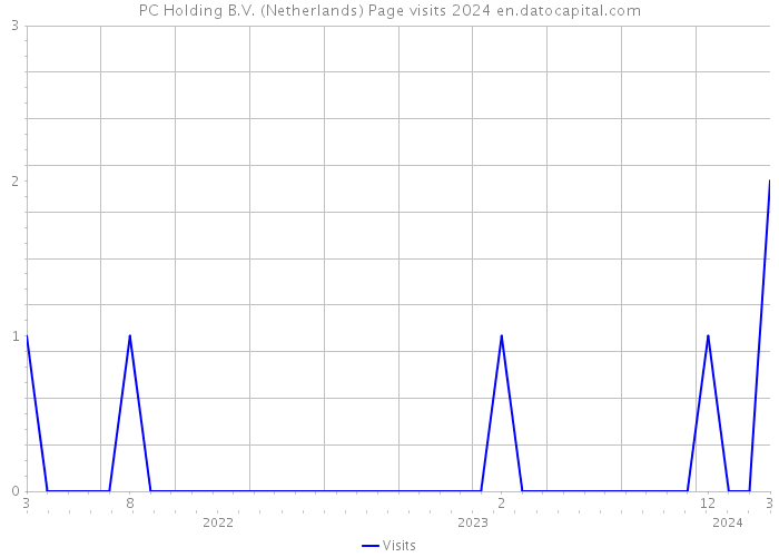 PC Holding B.V. (Netherlands) Page visits 2024 