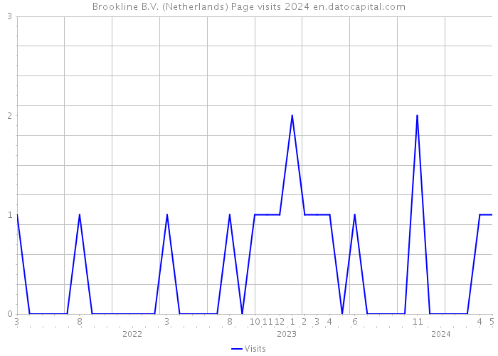 Brookline B.V. (Netherlands) Page visits 2024 