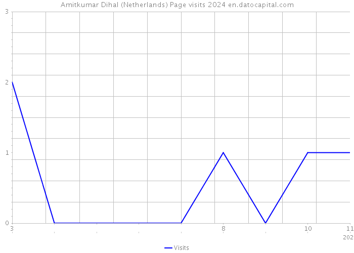 Amitkumar Dihal (Netherlands) Page visits 2024 