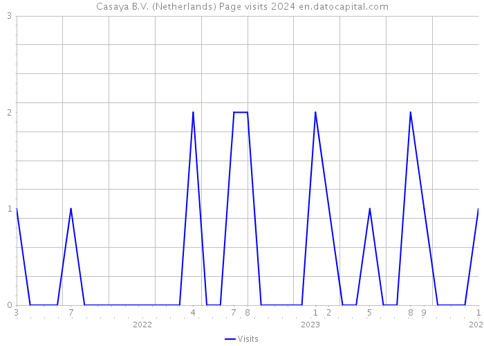 Casaya B.V. (Netherlands) Page visits 2024 