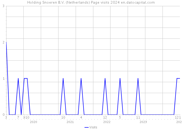 Holding Snoeren B.V. (Netherlands) Page visits 2024 