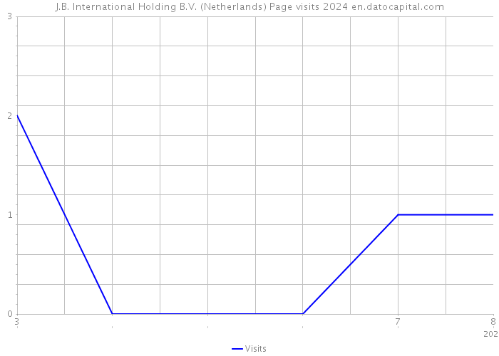 J.B. International Holding B.V. (Netherlands) Page visits 2024 
