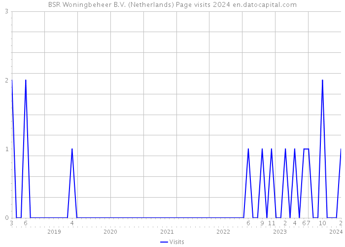 BSR Woningbeheer B.V. (Netherlands) Page visits 2024 