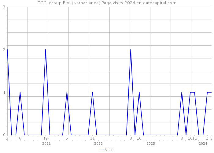 TCC-group B.V. (Netherlands) Page visits 2024 