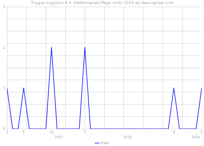 Topper Logistics B.V. (Netherlands) Page visits 2024 