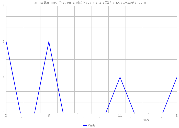 Janna Barning (Netherlands) Page visits 2024 