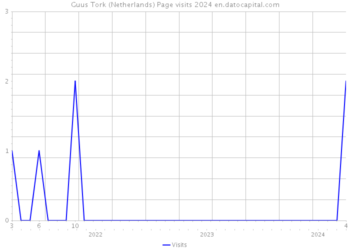 Guus Tork (Netherlands) Page visits 2024 