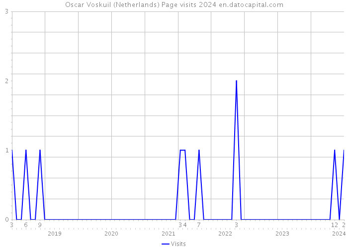 Oscar Voskuil (Netherlands) Page visits 2024 