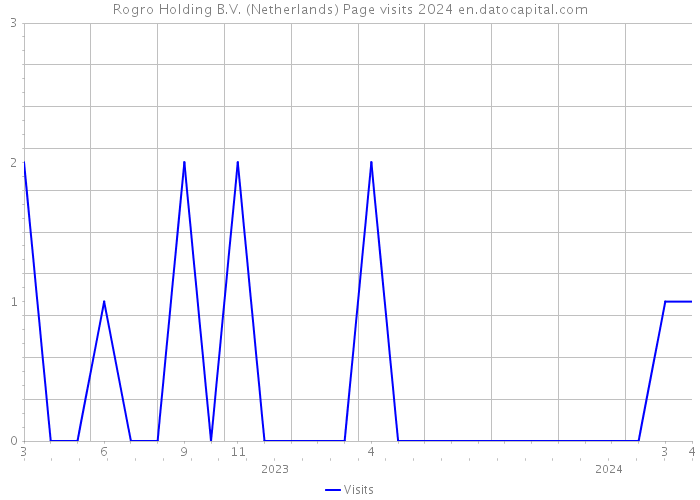 Rogro Holding B.V. (Netherlands) Page visits 2024 