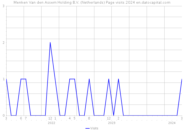 Menken Van den Assem Holding B.V. (Netherlands) Page visits 2024 