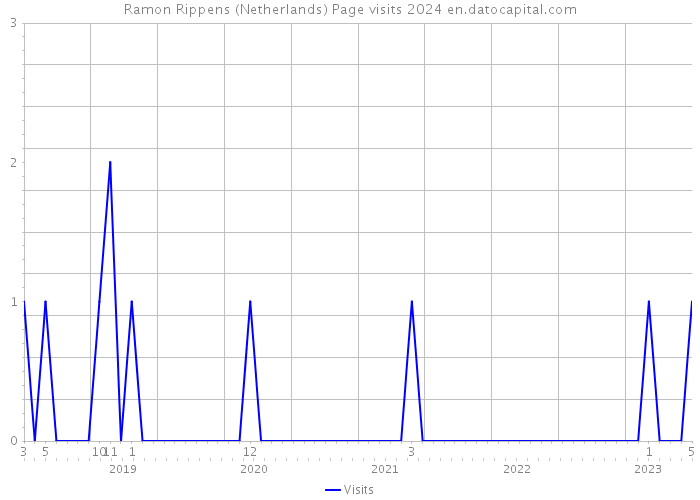 Ramon Rippens (Netherlands) Page visits 2024 