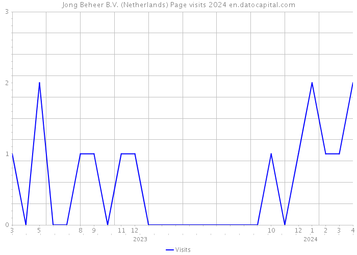 Jong Beheer B.V. (Netherlands) Page visits 2024 