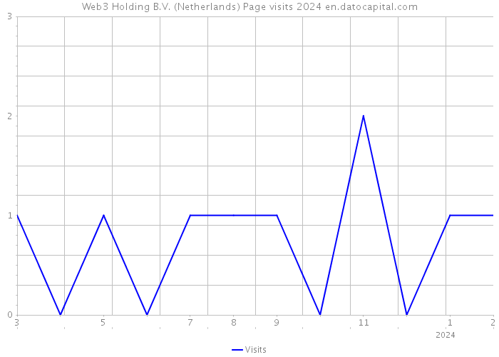 Web3 Holding B.V. (Netherlands) Page visits 2024 