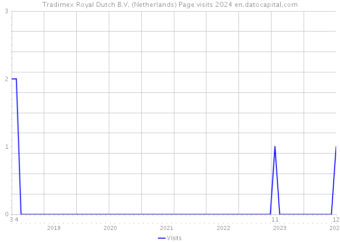 Tradimex Royal Dutch B.V. (Netherlands) Page visits 2024 