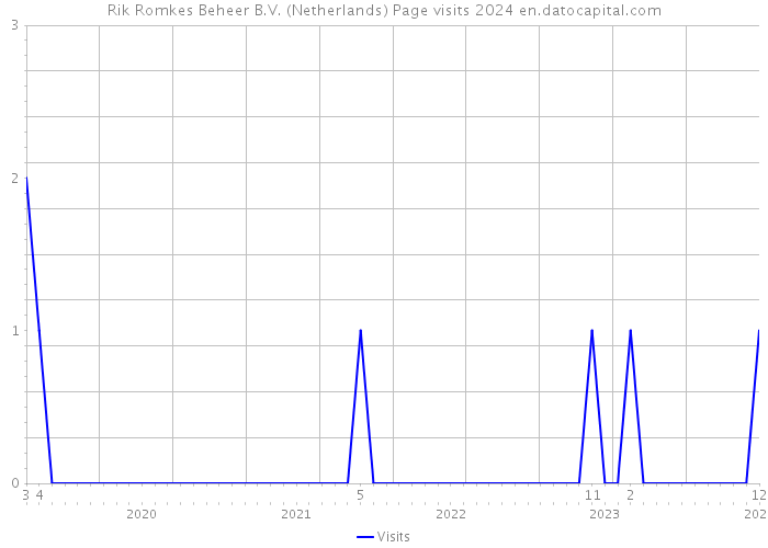 Rik Romkes Beheer B.V. (Netherlands) Page visits 2024 