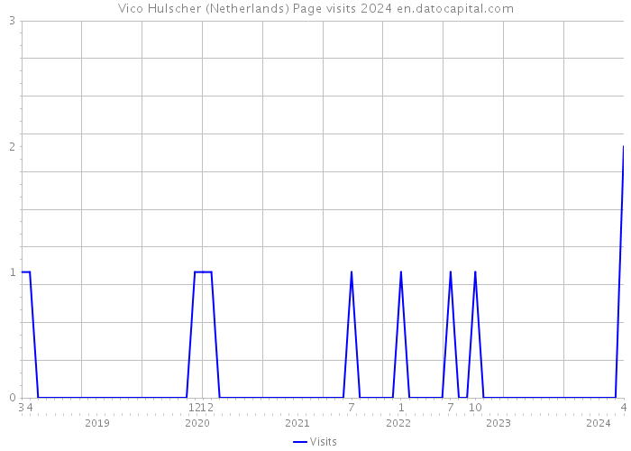 Vico Hulscher (Netherlands) Page visits 2024 