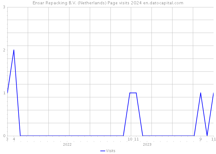 Ensar Repacking B.V. (Netherlands) Page visits 2024 
