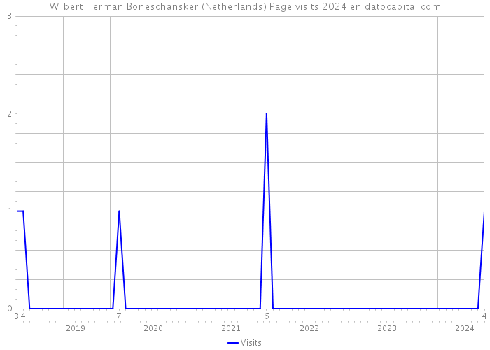 Wilbert Herman Boneschansker (Netherlands) Page visits 2024 