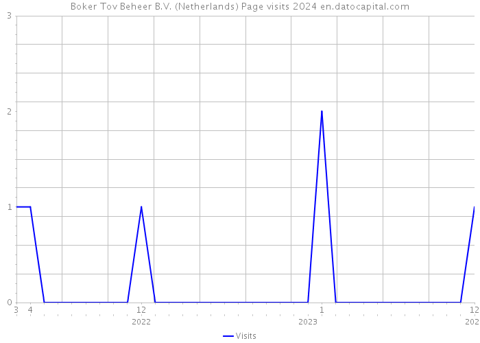 Boker Tov Beheer B.V. (Netherlands) Page visits 2024 