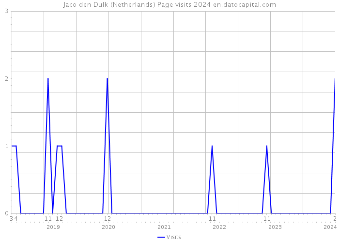 Jaco den Dulk (Netherlands) Page visits 2024 