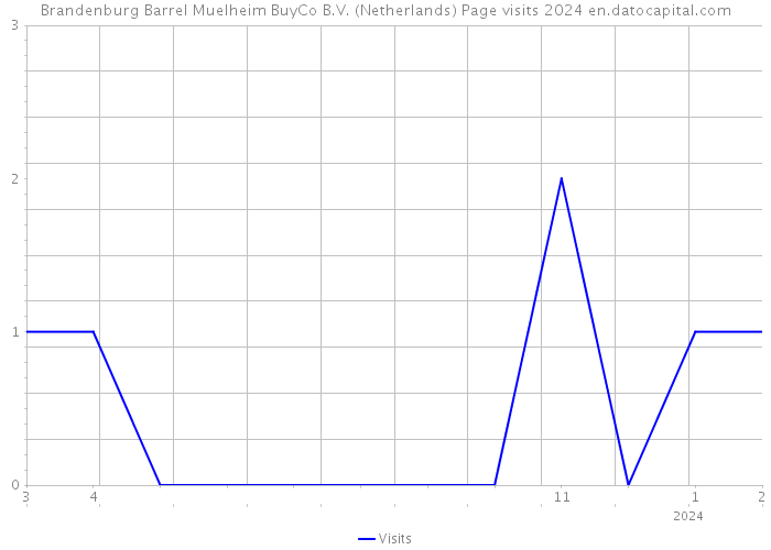 Brandenburg Barrel Muelheim BuyCo B.V. (Netherlands) Page visits 2024 