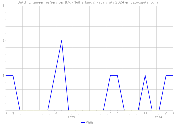 Dutch Engineering Services B.V. (Netherlands) Page visits 2024 