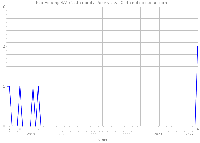 Thea Holding B.V. (Netherlands) Page visits 2024 