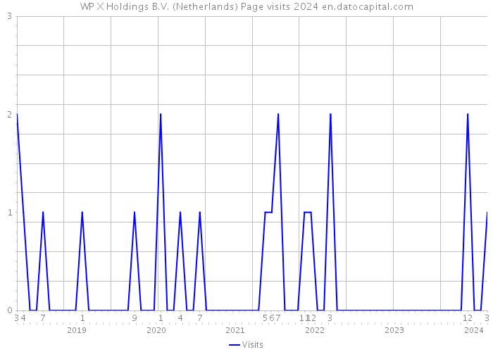 WP X Holdings B.V. (Netherlands) Page visits 2024 