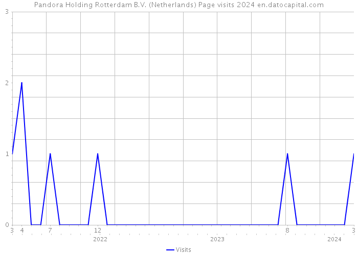 Pandora Holding Rotterdam B.V. (Netherlands) Page visits 2024 