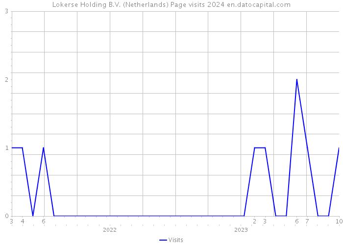 Lokerse Holding B.V. (Netherlands) Page visits 2024 