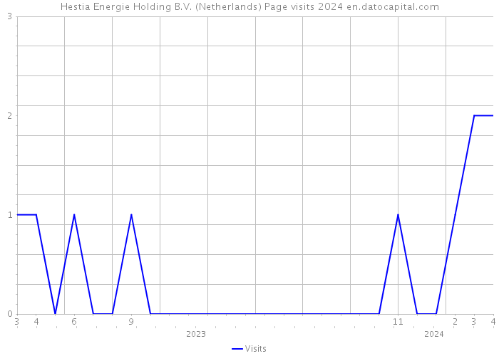 Hestia Energie Holding B.V. (Netherlands) Page visits 2024 
