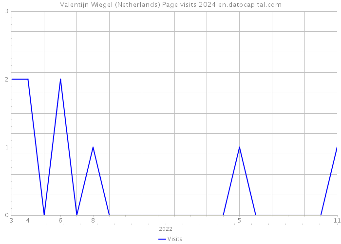 Valentijn Wiegel (Netherlands) Page visits 2024 