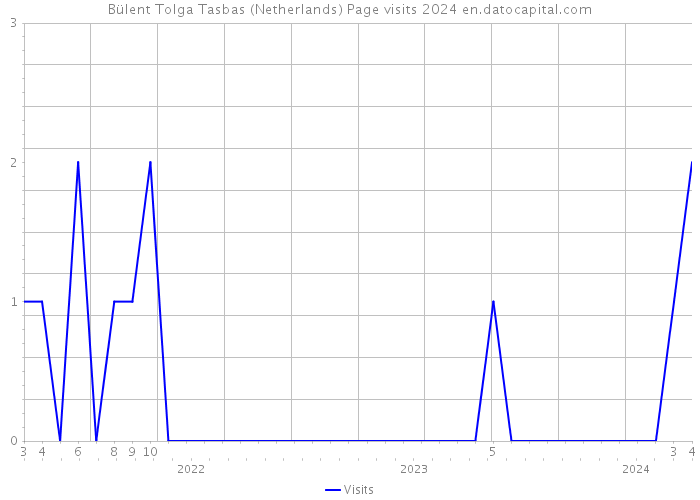 Bülent Tolga Tasbas (Netherlands) Page visits 2024 