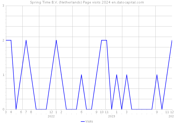 Spring Time B.V. (Netherlands) Page visits 2024 