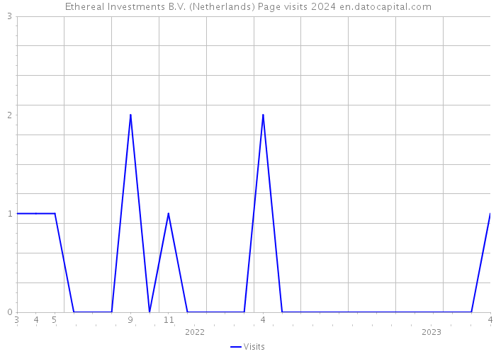 Ethereal Investments B.V. (Netherlands) Page visits 2024 