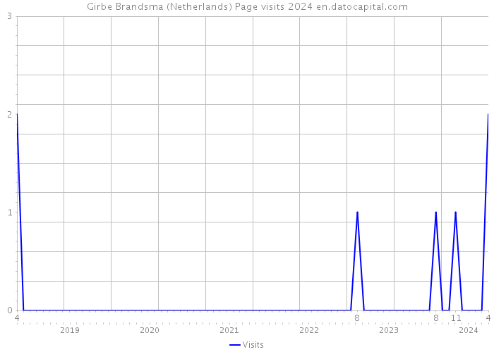 Girbe Brandsma (Netherlands) Page visits 2024 
