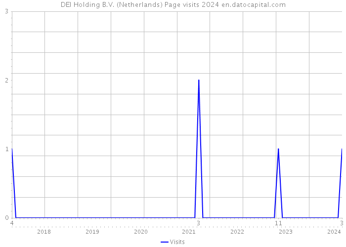 DEI Holding B.V. (Netherlands) Page visits 2024 