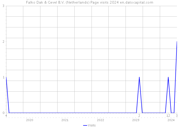 Falko Dak & Gevel B.V. (Netherlands) Page visits 2024 